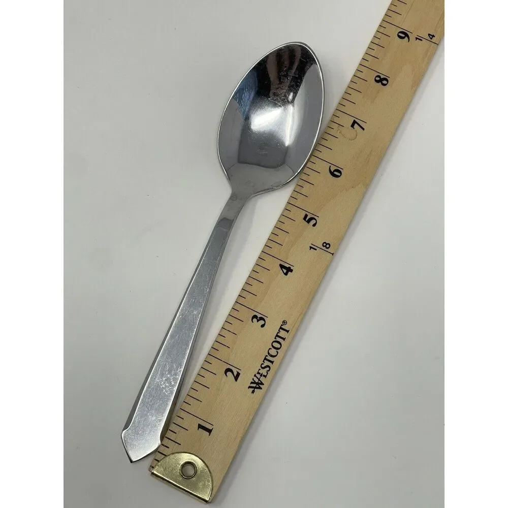 Maper-Inox Stainless Pointed Tip Handle Dinner Place Spoons 8” Set Of 5 MCM